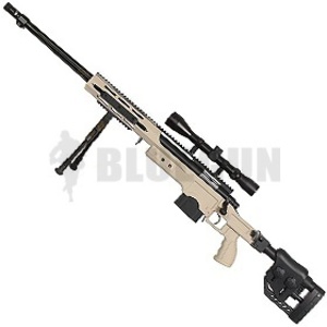 [WELL] 4411 (플룻바렐/폴딩스톡) ACG Sniper Rifle - TAN -
