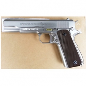 [WE] COLT M1911A1 음각 GBB Pistol - 크롬실버 -