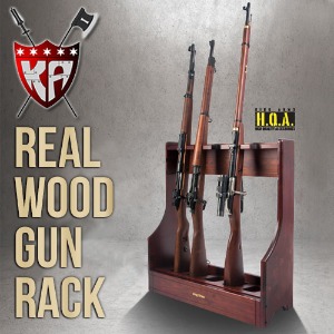 [Kingarms]   Real Wood Gun Rack : 실목 총 진열대 건스탠드